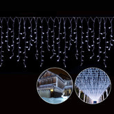 Salcar 2m/ 5m / 10m LED Eisregen Lichterkette, 80/ 200 / 400 LEDs, 31V GS-zertifizierte Stromversorgung